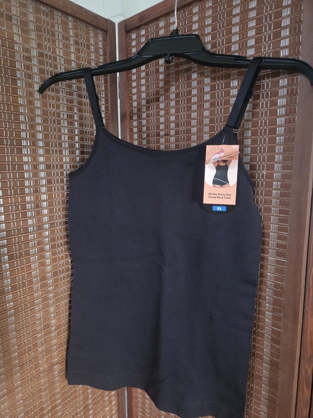 Shapermint Black Scoop Neck Cami Top 2 Pack